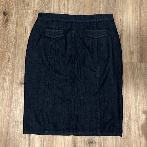 Classic Dark Denim Skirt - Picture 2 of 3
